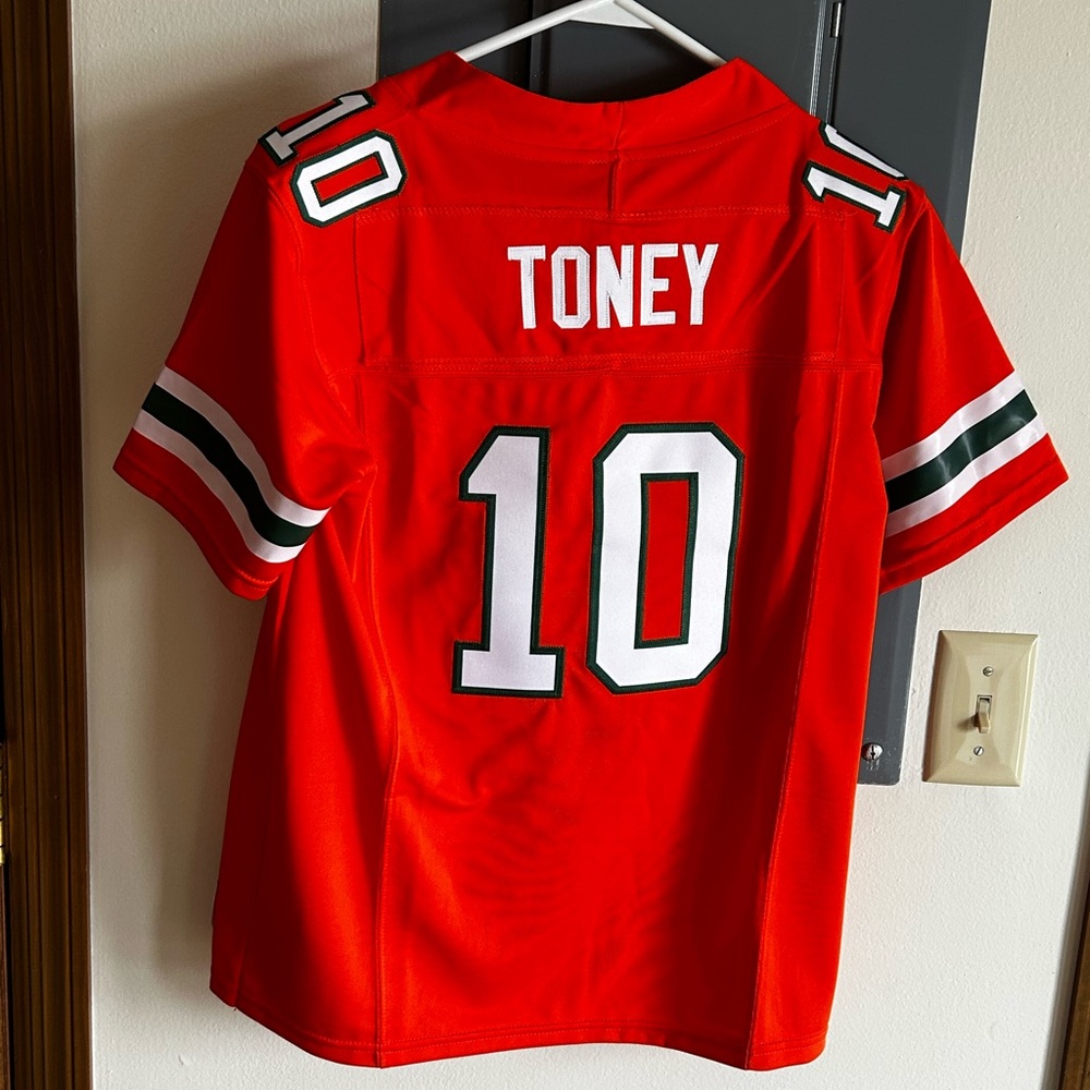 Brand New Malachi Toney Jersey Miami Hurricanes Adult Large Stitched